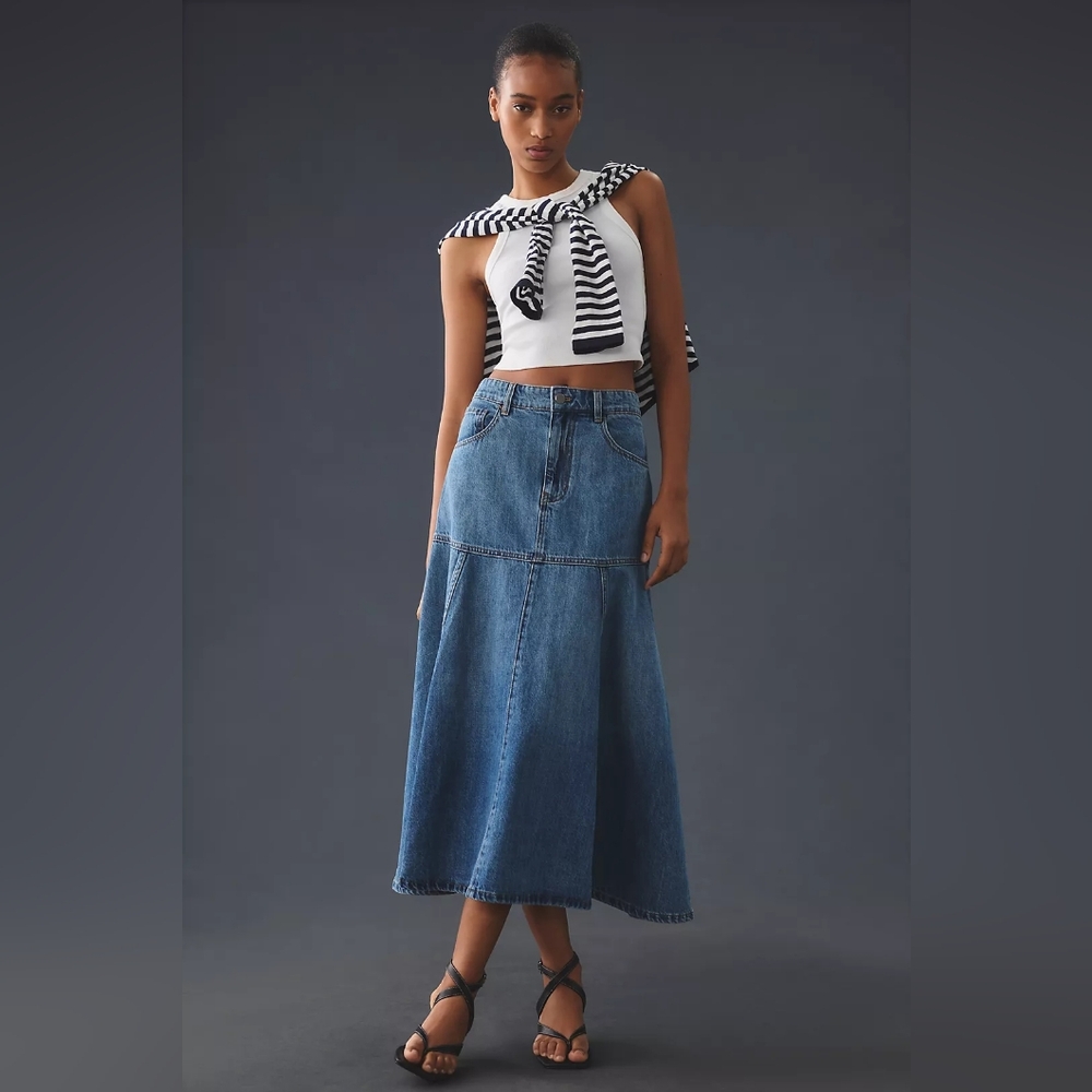 Denim Maxi Skirt